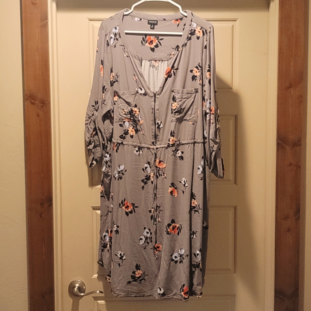 Torrid 3x gray dress